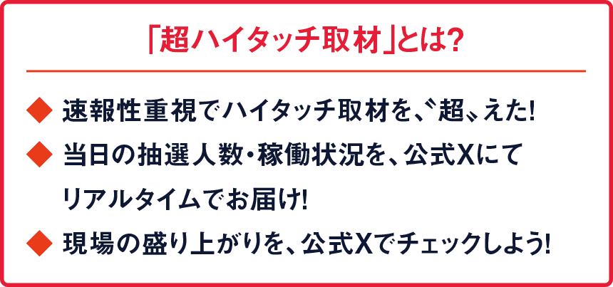 超ハイタッチ取材